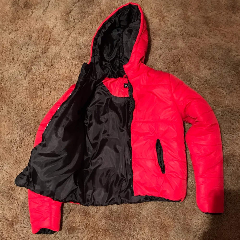 Red Puffer Jacket - Picture 3 of 4